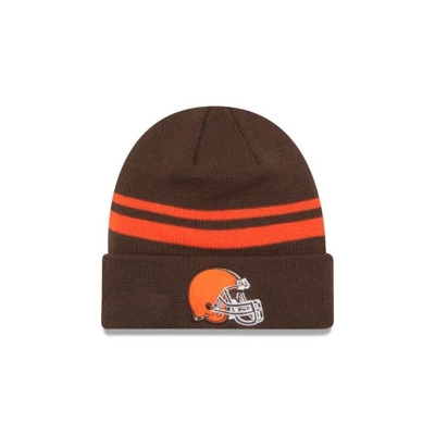 Brown Cleveland Browns Hat - New Era NFL Cuff Knit Beanie USA2143795